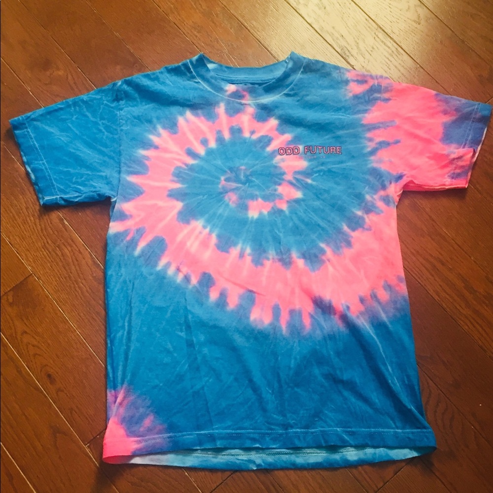 "ODD FUTURE Pro Tour LA" Tie-Dye T-shirt - Picture 5 of 8